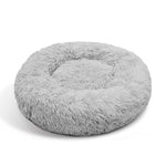 Pet Dog Bed Bedding Warm Plush Round Comfortable Dog Nest Light Grey Large 90cm Large V360-PTDB0000-LG-L