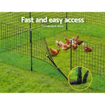 i.Pet Chicken Fence Electric 25Mx125CM Poultry Netting PET-CF-25X125-BK