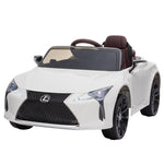 Licensed Lexus LC 500 Kids Electric Ride On Car - White CAR-LEX-1618-WH