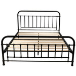 Metallica Double Bed Size Metal Frame Platform Mattress Base - Black V315-VOB-AKIR-02