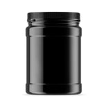 10x 2L Wide Mouth Plastic Jars and Lids Black - Empty Protein and Powder Tubs V238-SUPDZ-40411673460816