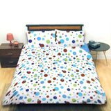 Galaxy Dots Blue Quilt Cover Set Queen V442-ABR-QUILTCS-GALAXY-BLUE-QS