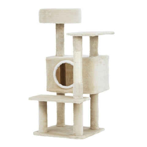 i.Pet Cat Tree 90cm Scratching Post Tower Scratcher Wood Condo House Bed Trees PET-CAT-APS014-BE