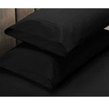 Apartmento 225TC Fitted Sheet Set King Black plus 2 Pillowcases V442-INT-FITTEDSS-225TCBASICS-BLACK-KI