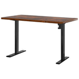 Artiss Standing Desk Motorised Rustic Brown 120CM HASD-114G-BKDF-RBDB-120