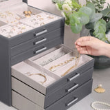 SONGMICS Jewellery Box with 6 Layers and 5 Drawers V384-JBC138G01