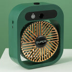 JY Ice Fog USB Air Conditioning Mist Humidfier Mini Fan - Green V445-C470428