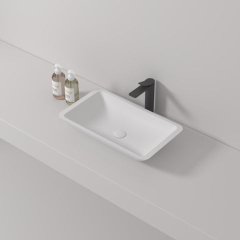 Lite Basin Cast stone - Solid Surface Basin 600mm V567-PS-2232B
