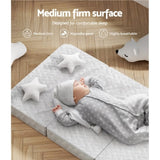 Giselle Bedding Foldable Mattress Folding Foam Cot Bed White FOAM-MFM-COT-WH