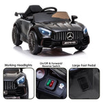 Mercedes Benz Licensed Kids Electric Ride On Car Remote Control Black CAR-GTR-BK