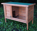 YES4PETS Single Wooden Pet Rabbit Hutch Guinea Pig Cage with Slide out Tray V278-RH040