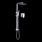 WELS 8" Rain Shower Head Set Square Dual Heads Faucet High Pressure With Mixer V63-827951