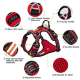 No Pull Harness Red XL V188-ZAP-TLH56512-RED-XL