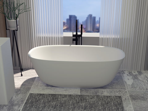 Compact Freestanding Cast stone - Solid Surface Bath 1700mm V567-PS-8823A-1700