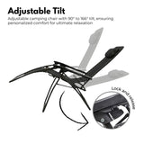 KILIROO Folding Reclining Camping Chair With Breathable Mesh KR-FC-105-QL V227-5227715019992