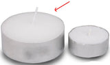 Bulk Buy Large Tealight Candles 6cm Wide in silver foil cup 100 in a pack - Party Event Wedding BBQ V382-GTL100