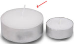 Wholesale Lot Large Tealight Candles 6cm Wide in silver foil cup 200 in a pack - Party Event Wedding V382-GTL200