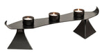 Black Metal Harbour Style Tea Light Candle Holder Stand V418-LR-6004