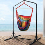 Gardeon Outdoor Hammock Chair with Stand Swing Hanging Hammock Pillow Rainbow HM-CHAIR-PILLOW-RAINBOW-U