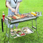 BBQ Grill Barbecue Set Charcoal Kabob Stove Portable Foldable Camping Picnic V255-BBQ-CA12