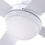 Devanti 52'' Ceiling Fan AC Motor w/Light w/Remote - White CF-RC-52-WH
