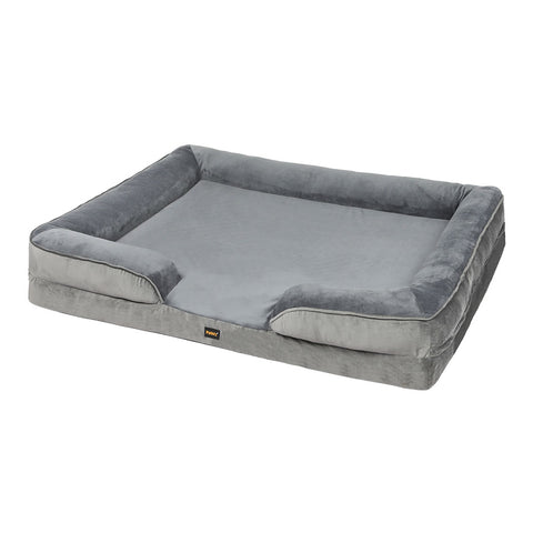 PaWz Memory Foam Pet Sofa Bed Cushion Dog Mat Washable Removable Orthopedic XXL PT1178-XXL-GY