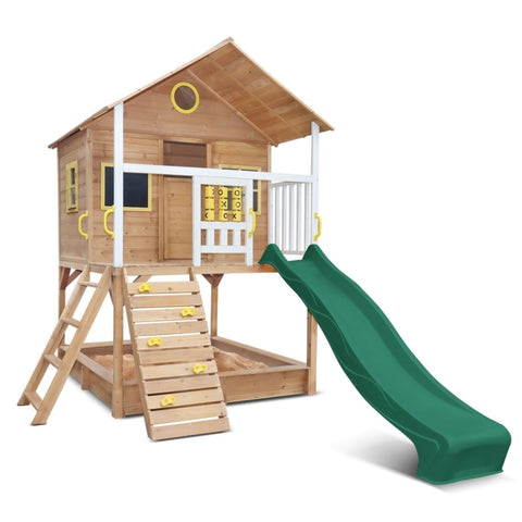 Lifespan Kids Warrigal Cubby House - Green Slide V420-LKCH-WAR-GRN