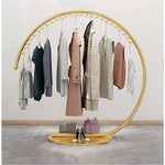 Commercial Clothing Floor-Standing Hanger High Capacity Curved Clothes Bar Storage Rack 160cm V63-844621