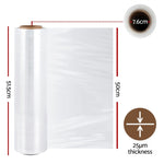 500mm x 400m Stretch Film Pallet Shrink Wrap 4 Rolls Package Use Plastic Clear SF-50X400-4-TP