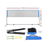 Everfit 4m Badminton Tennis Net Portable Volleyball Kit Adjustable Height PN-M001-4M-BL