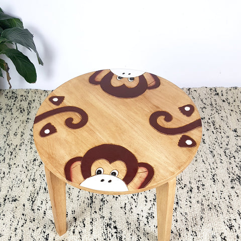 Kids Wooden Table Monkey V574-PLANETTABLEMONKEY