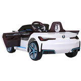 Kids Ride On Car BMW Licensed I4 Sports Remote Control Electric Toys 12V White RCAR-LS-BMW-I4-WH