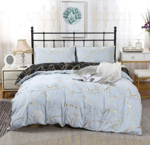 Adana Reversible Super King Size Bed Quilt/Duvet Cover Set V493-MSK-460B