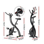 Everfit Folding Exercise Bike Magnetic X-Bike Bicycle Indoor Cycling Cardio EB-F-XB-01-BK