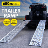 2x Aluminium Folding Loading Ramps ATV Motorbike ATV-001