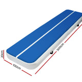 5m x 1m Inflatable Air Track Mat 20cm Thick Gymnastic Tumbling Blue And White ATM-5-1-02M-BL