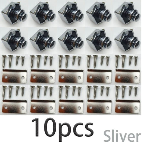 10PCS Push Button Drawer Cupboard Door Catch Lock Caravan Van Cabinet Latch Knob V201-LOCK0001SI8AU