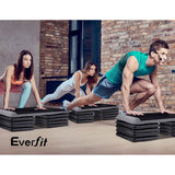 Everfit 4X Aerobic Step Riser Exercise Stepper Block Gym Home Fitness FIT-K-AES-T001B-BLS-4