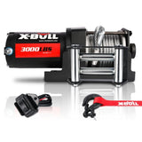 X-BULL Electric Winch 12V 3000LBS Steel Cable Wireless remote ATV UTV Boat Trailer V211-AUEB-AXEW001S