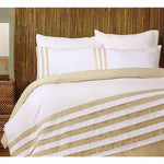 Turin White Linen Quilt Cover Set KING V442-ABR-QUILTCS-TURIN-WHITE-KI