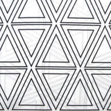 Artex Black Triangle Geometric Pattern Printed Microfiber Polyester Quilt Cover Set Queen V442-ATX-QUILTCS-TRIANGLE-BLACK-QS