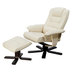 PU Leather Massage Chair Recliner Ottoman Lounge Remote V63-771955