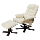 PU Leather Massage Chair Recliner Ottoman Lounge Remote V63-771955