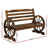 Gardeon Wooden Garden Bench Seat Outdoor Furniture Wagon Chair Patio Lounge ODF-B-WAGON-CC