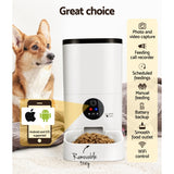 i.Pet Automatic Pet Feeder 6L Wifi Camera Dog Cat Smart Food Dispenser Timer PET-FEEDER-6L-VIDEO-WH
