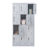 12-Door Locker for Office Gym Shed School Home Storage - Padlock-operated V63-839061