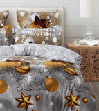 Christmas Gift Queen Size Quilt/Duvet Cover Set V493-MQ-387