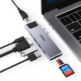 CHOETECH HUB-M24 7-in-2 MacBook Pro/Air USB Adapter USB-C Hub V28-ELECHOHUBM24