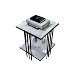 Interior Ave - Milano Black Square Side Table V355-IA-ST3-MB