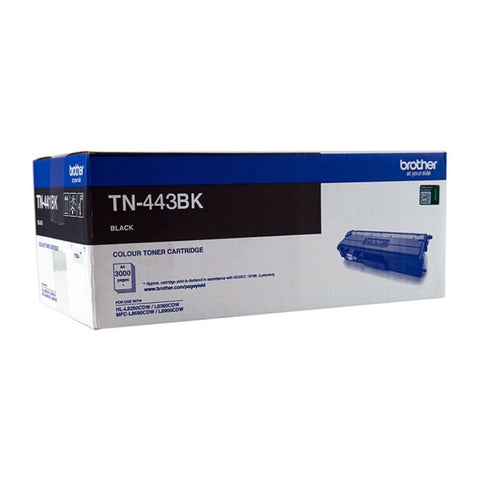 BROTHER TN-443BK Colour Laser Toner - High Yield Black - to suit HL-L8260CDN/8360CDW V177-D-BN443B